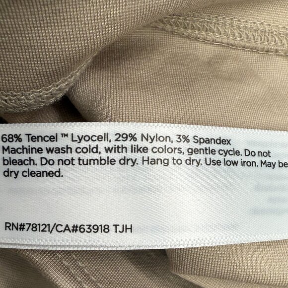 EUC Women's EILEEN FISHER Washable Flex Pull-On Ponte Pant Tan | Size M - Picture 7 of 7